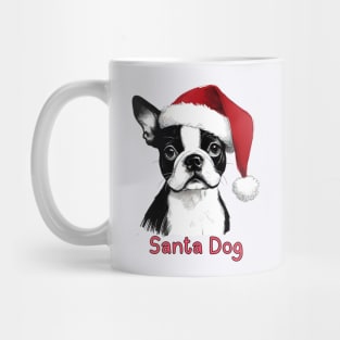 Santa Dog - Boston Terrier Mug